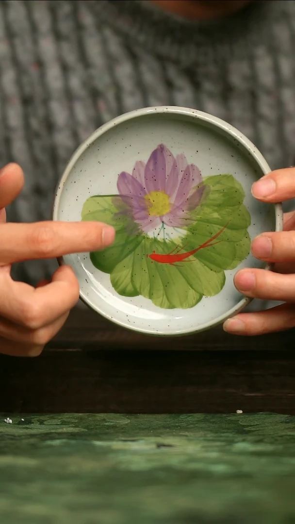 青诗集手工手绘瓷器