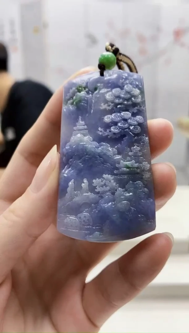 未镶嵌定制翡翠4868ry-毛货挂件58