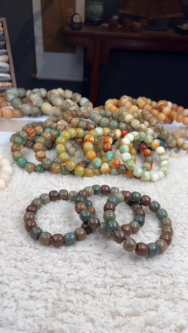 【闪购商品】菩提根/象牙果手串14有风化纹（874）