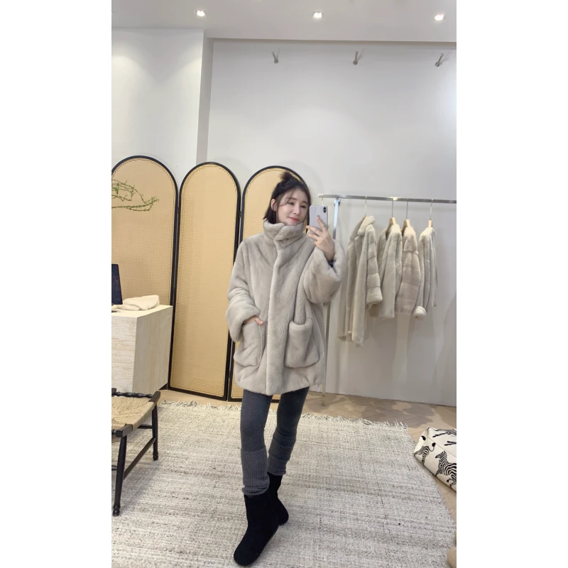 DONE RXEEN【冰岛极夜】2025新款时尚水貂外套