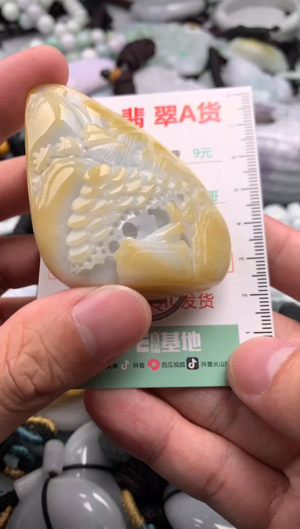 翡翠未镶嵌吊坠(不含链)1