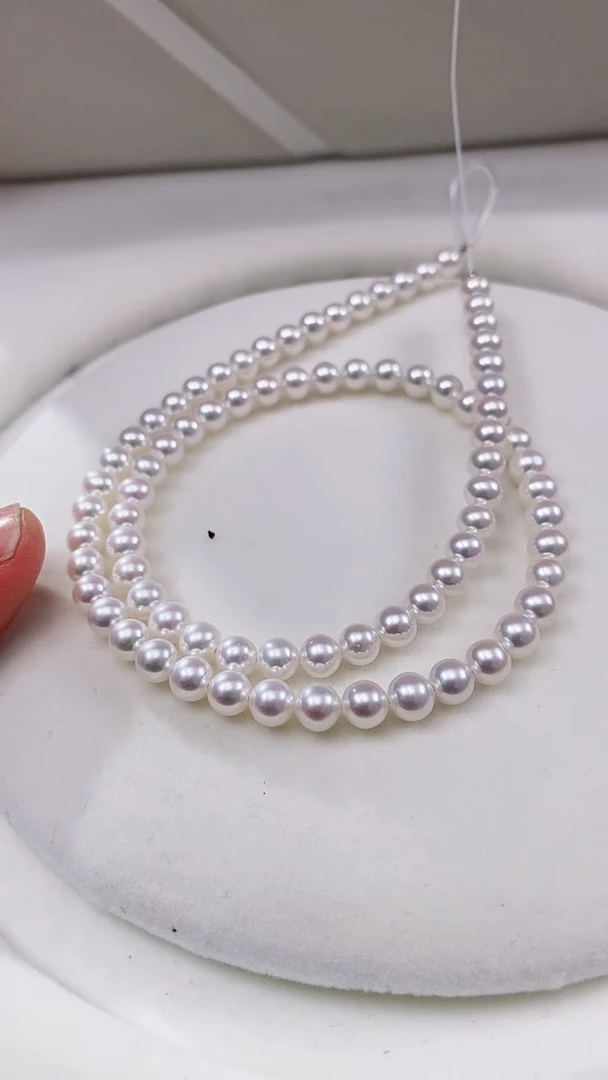 未镶嵌淡水珍珠珠宝奇石珍珠项链卡5到5.3