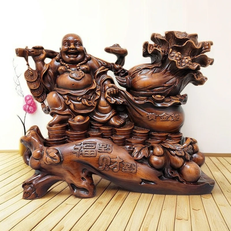 福到财到弥勒佛摆件招财风水笑佛家居客厅玄关装饰品店铺开业礼品