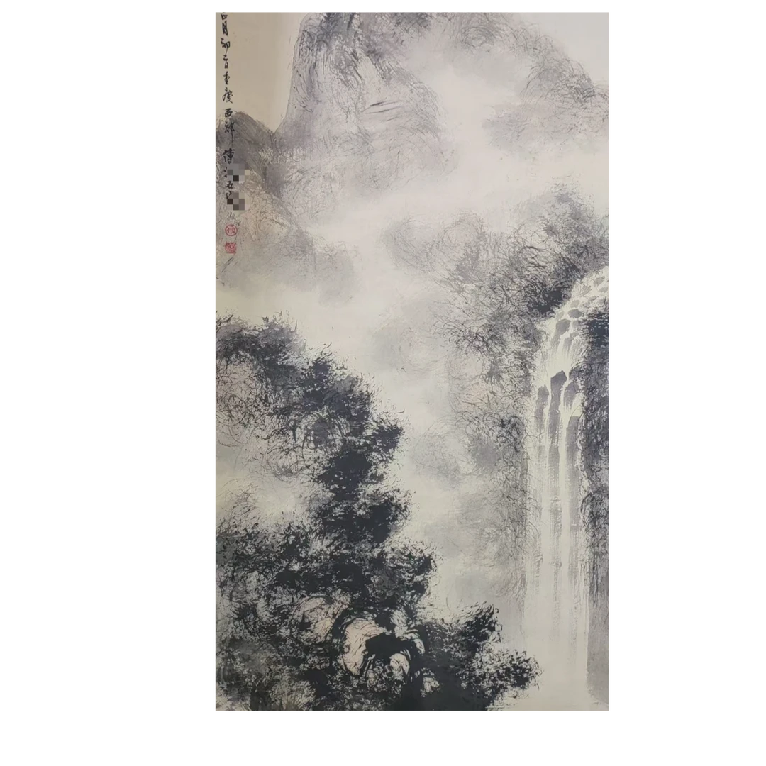 FL 款山水立轴138*68约8.4平尺