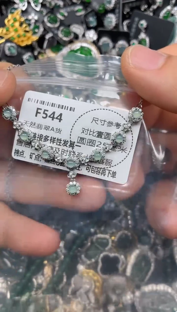 颈饰未镶嵌翡翠F544项链