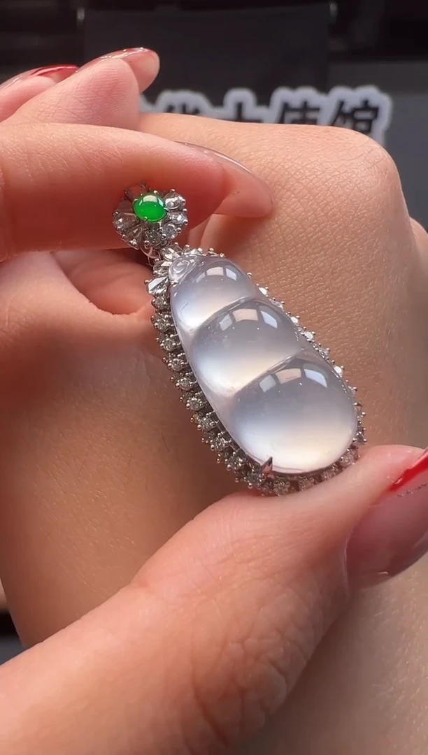 吊坠(不含链)18K金镶嵌翡翠缅甸珠宝严选