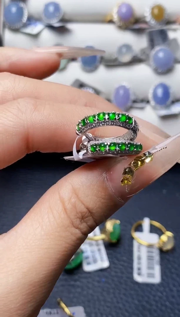 银S925镶嵌戒指翡翠1552