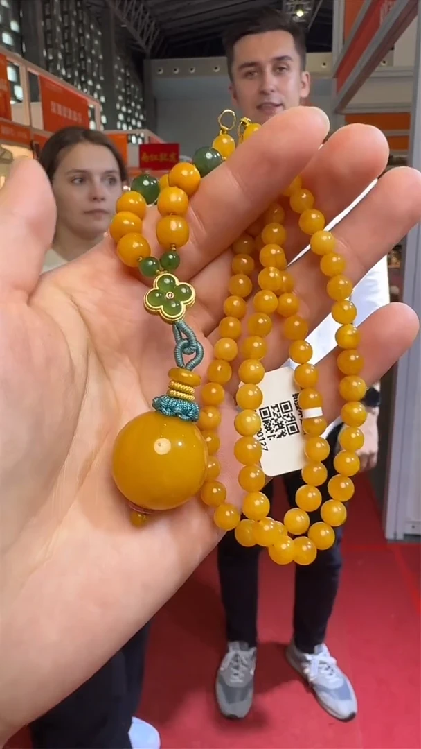 未镶嵌颈饰琥珀上海珠宝展假一罚十