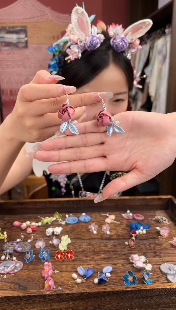 刺绣苏绣世家非遗手工（耳环）