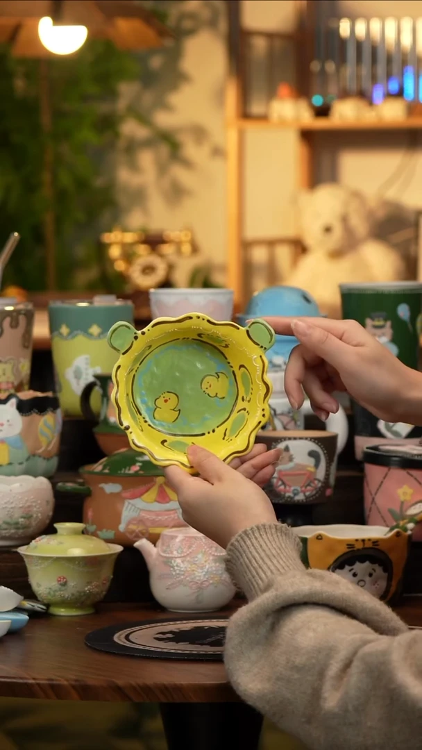 杯子瓷C021景德镇原创手工陶瓷