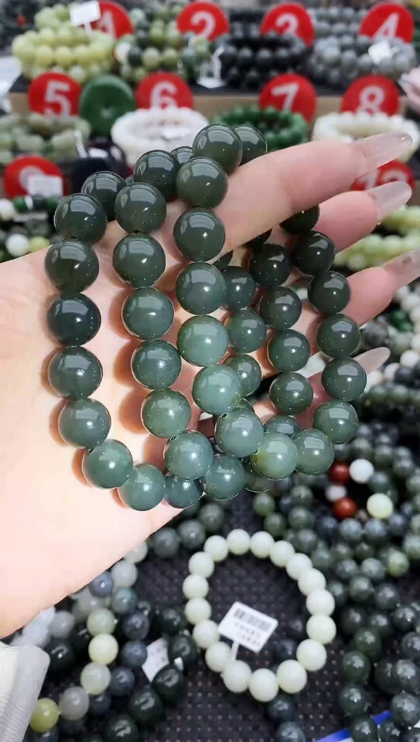 未镶嵌手串和田玉且末蓝12