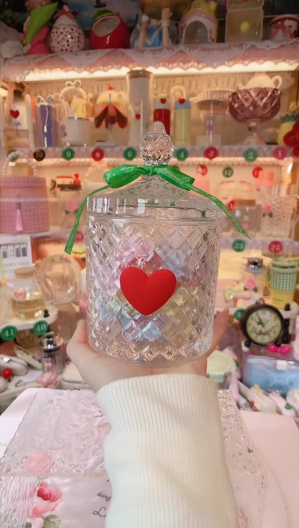 【闪购商品】摆件爱心糖缸品质好，发货快，放心拍