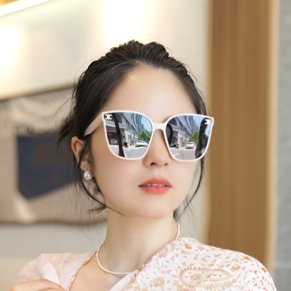 太阳镜简约时尚百搭气质防紫外线网红复古大框偏光墨镜