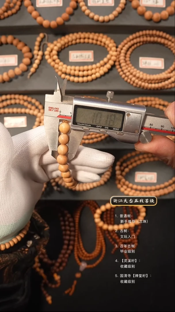 【闪购商品】五线菩提吊坠去皮手串
