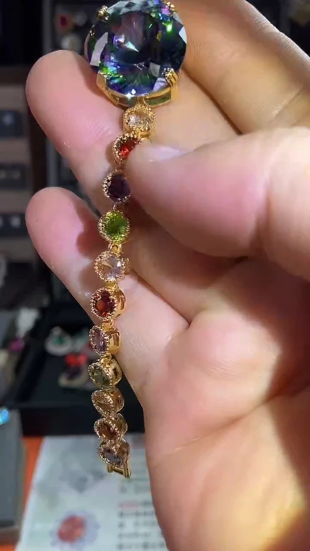 3碧玺（处理）手链B12.10-96