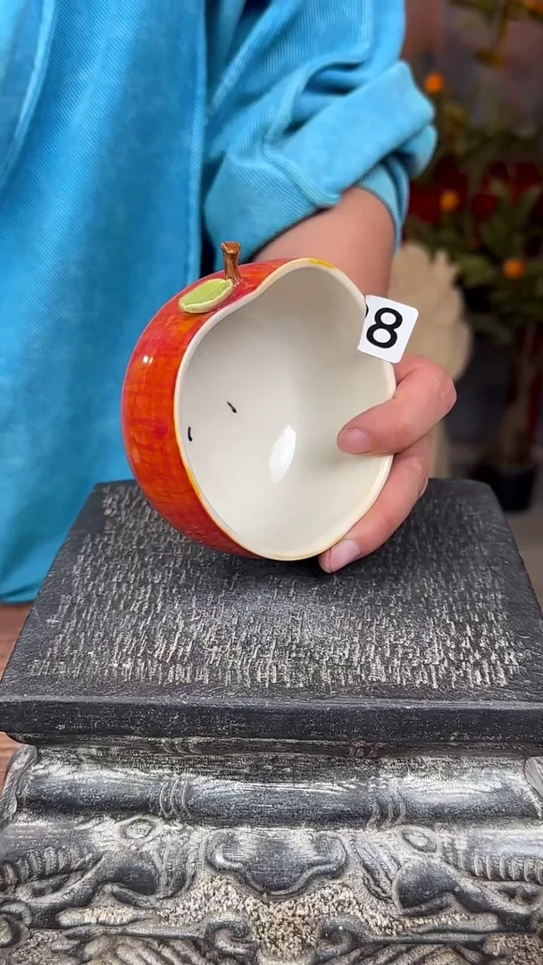 【闪购商品】摆件手工釉下彩水果碗
