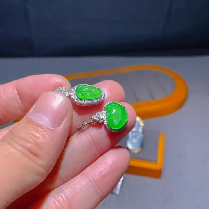 翡翠如意和叶子2套