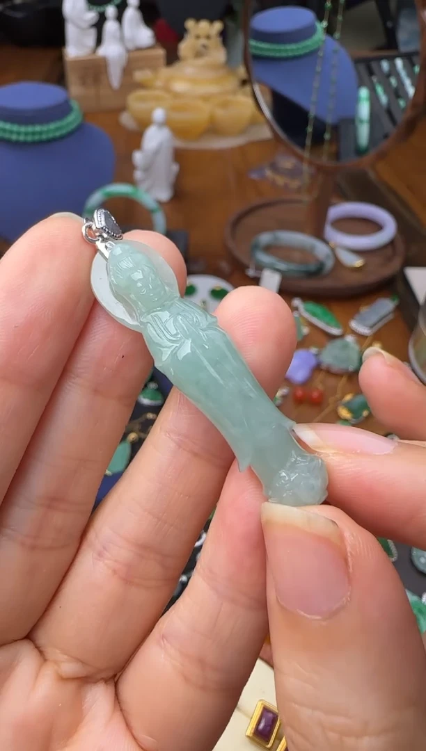 翡翠银S925镶嵌吊坠(不含链)闪购商品1380