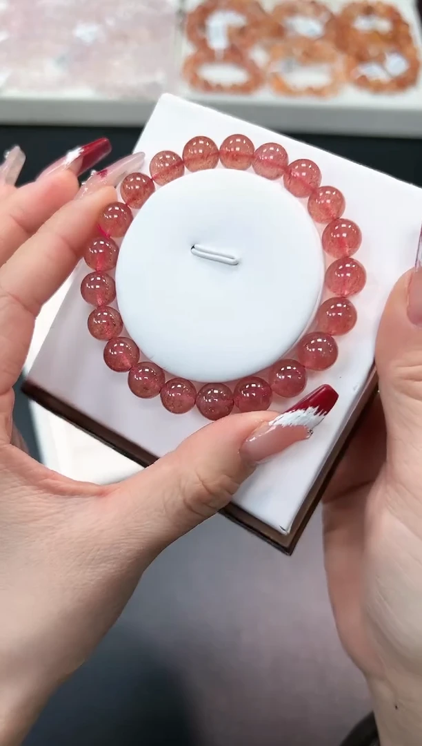 【闪购商品】石英质玉手串未镶嵌52o多样性发其一/1条9mm默认微瑕