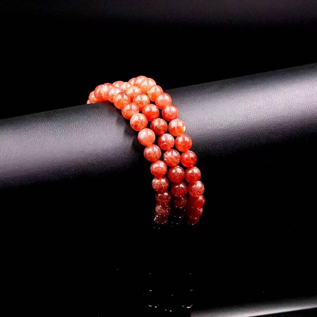 老矿赤底天然金太阳多圈手串D5422-尺寸可选-多样性发一