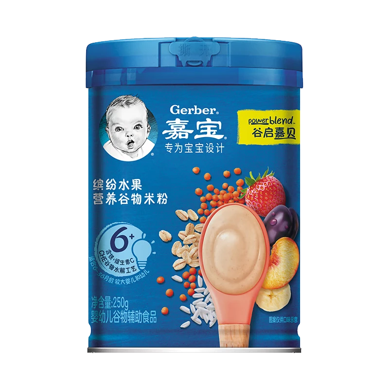 Gerber/嘉宝缤纷水果营养米粉250g