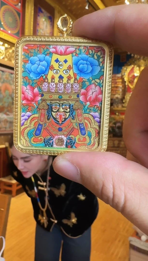 吊坠扎基拉姆---热贡纯手绘