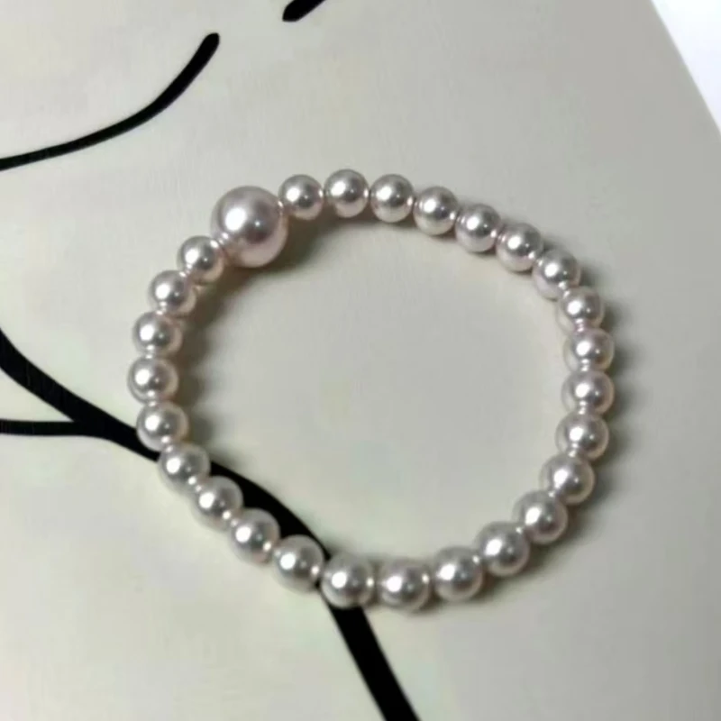 非金属手链 【贺筱姐】时尚百搭曼塔玫瑰紫珍珠手链SL148