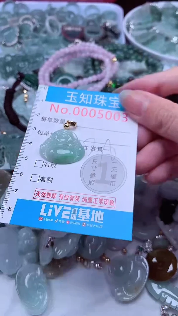 翡翠未镶嵌吊坠(不含链)5003