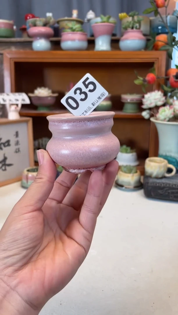 瓷片035知木小芳花盆