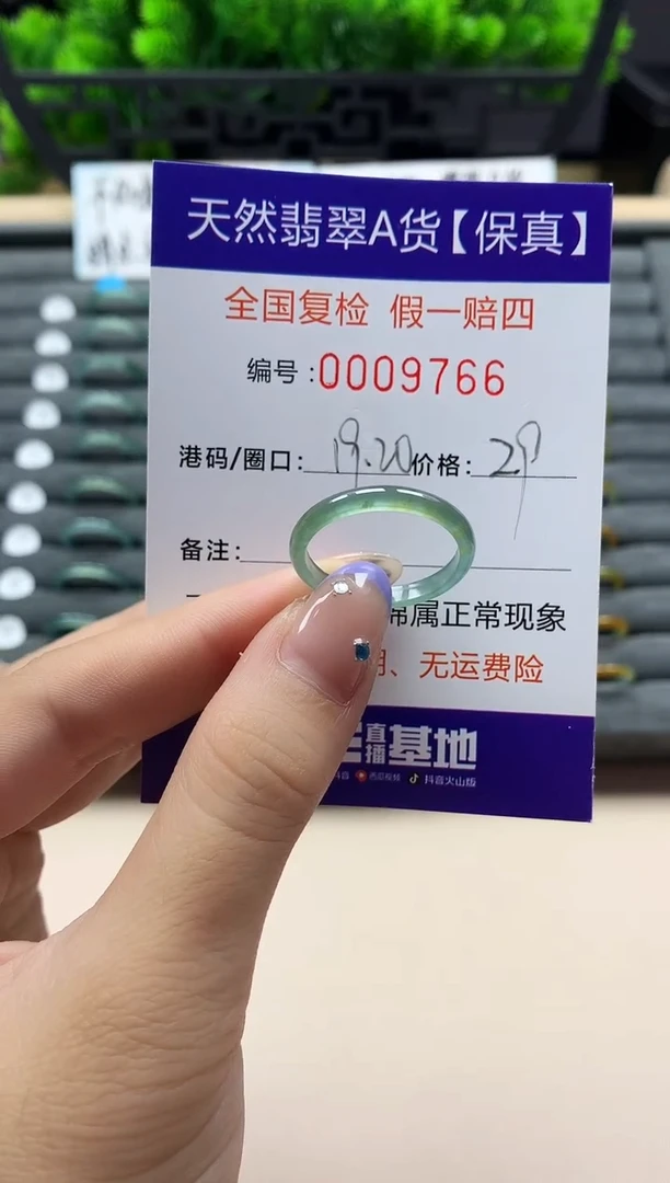 未镶嵌戒指翡翠天然  9766