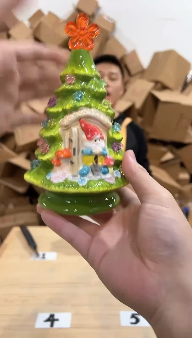 瓷片圣诞树小摆件 aaaaaa