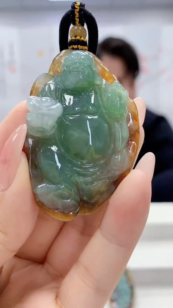 未镶嵌定制翡翠5060ty-毛货挂件10