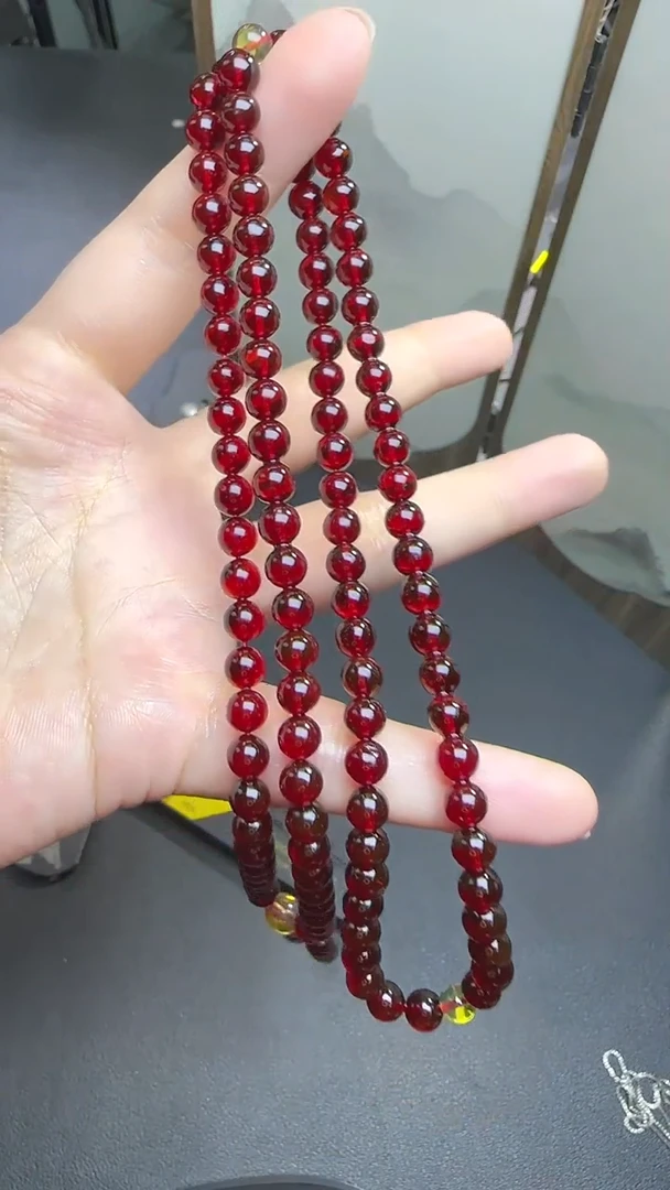 琥珀颈饰未镶嵌玉*JJD1224053多样性发一