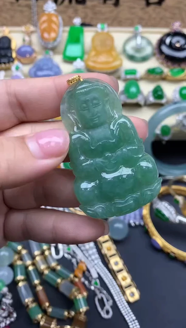 【闪购商品】翡翠颈饰18K金镶嵌53-中国好珍宝