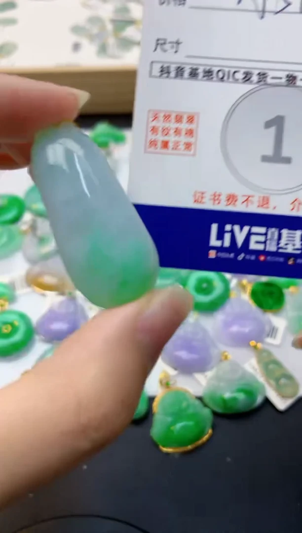 颈饰未镶嵌翡翠天然缅甸A货翡翠
