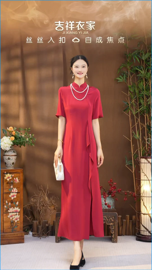 一帘疏影 连衣裙新中式国风女装