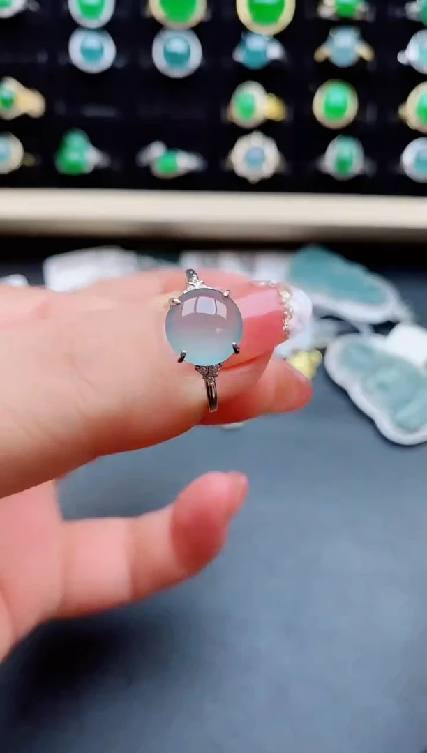 【闪购商品】翡翠戒指银S925镶嵌2121212