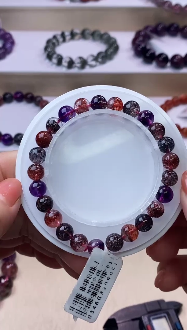 【闪购商品】水晶手链未镶嵌黑加仑超七7m+