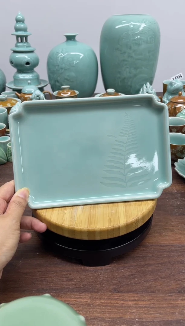 特价青瓷 慧语瓷坊 微瑕20.8*14