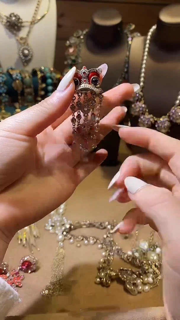 纯铜合金琉璃中古经典手饰饰品