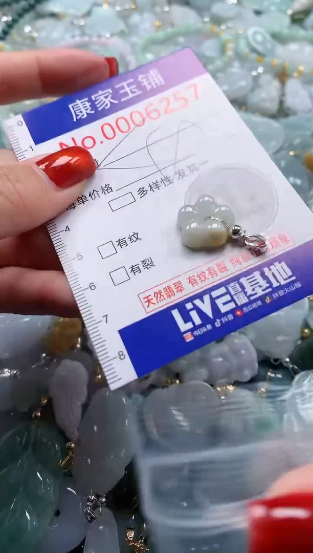 翡翠未镶嵌吊坠(不含链)6257