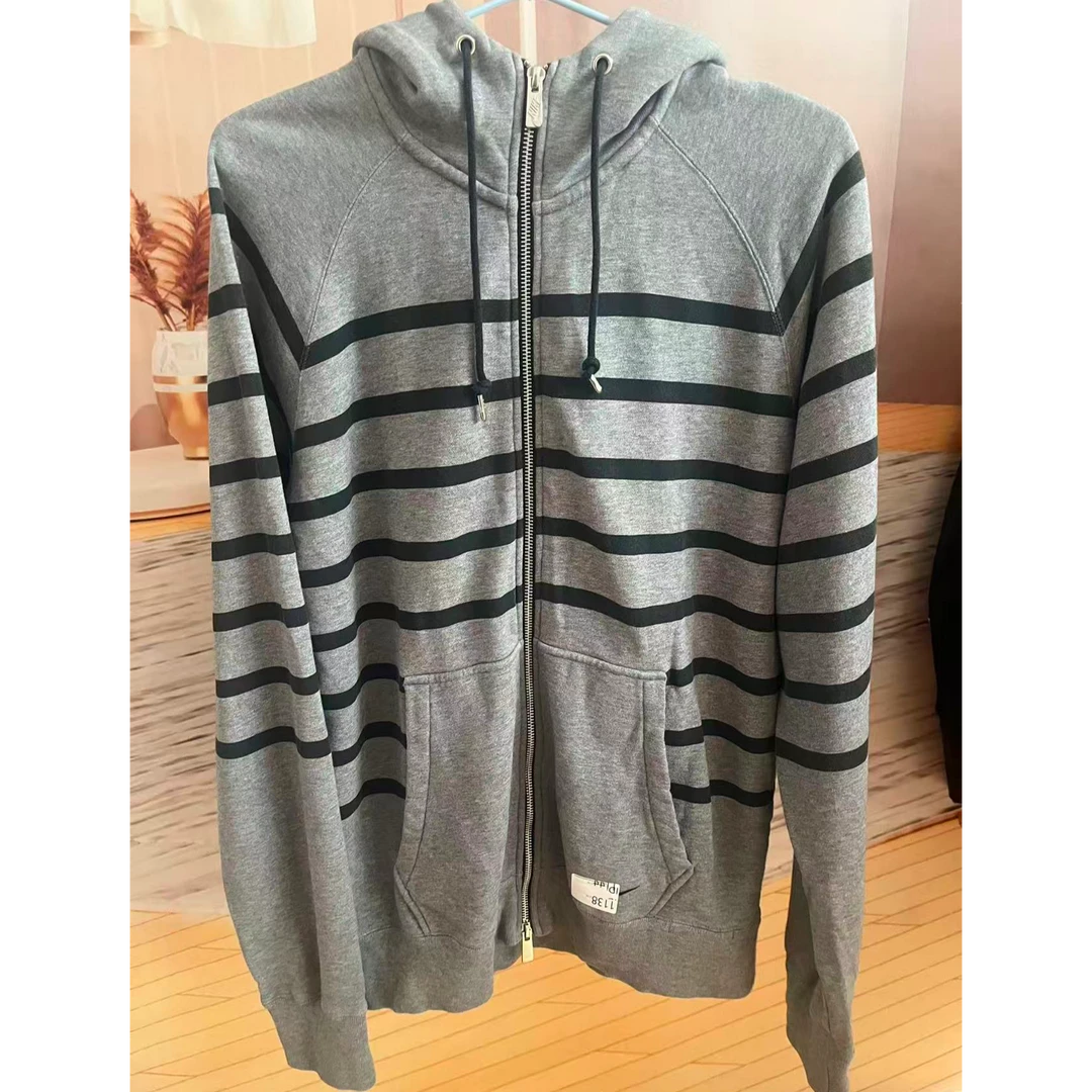 长袖常规冬季男装绒衫休闲连帽保暖拉链男士拼色卫衣