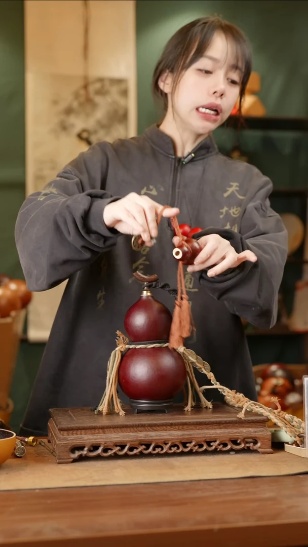 113号精品天然大漆酒葫芦一物一拍~
