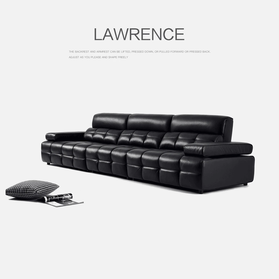 高靠背劳伦斯沙发现代简约客厅意式极简靠枕扶手可调后台链接