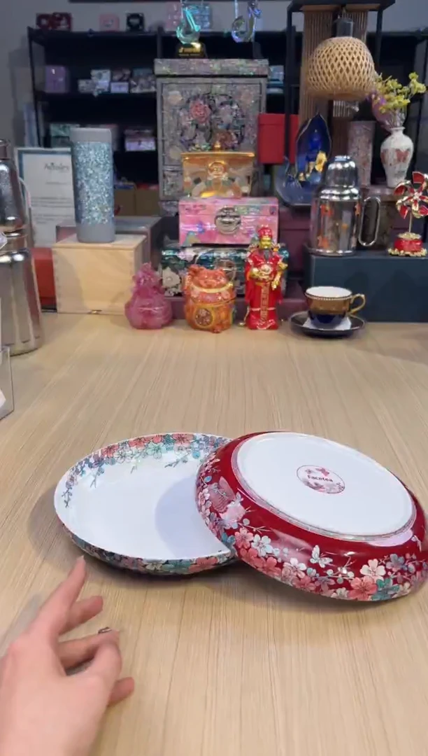 183灵羽和鸣深盘套二-红/黑