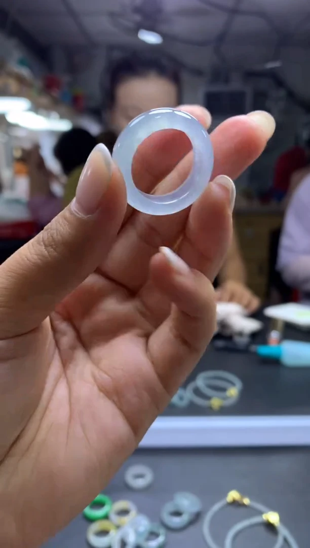 未镶嵌定制翡翠枫**?戒圈#3999元-毛货需精细抛光