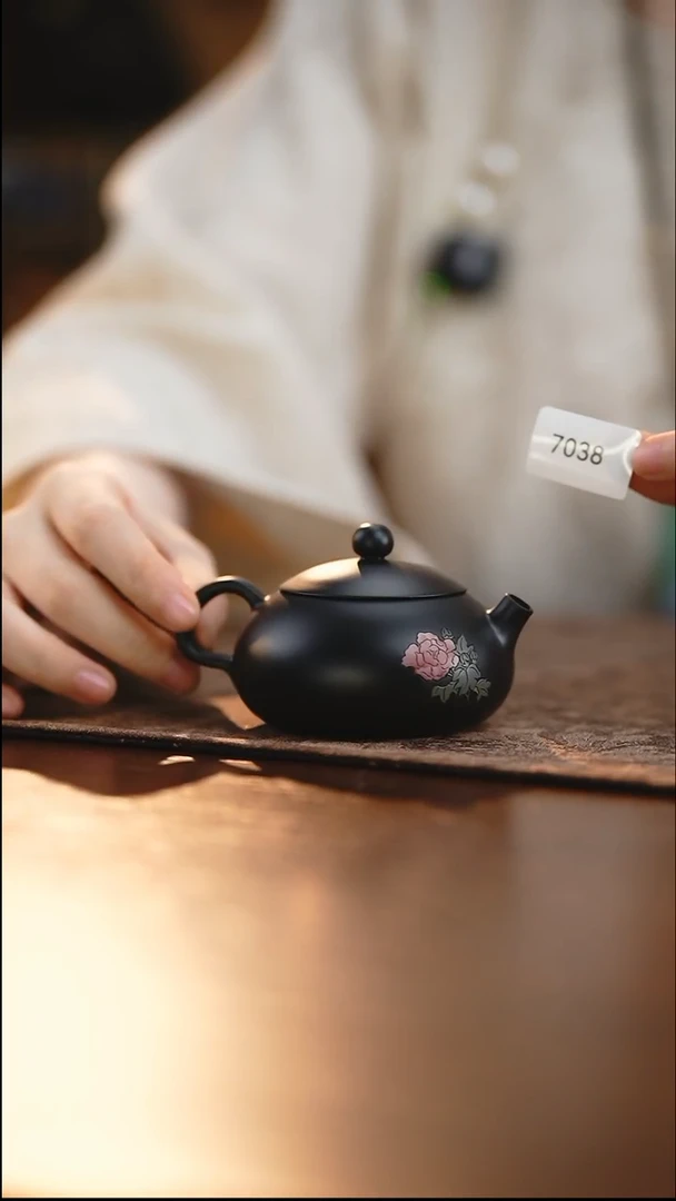 雲梦茶器紫陶茶壶7038