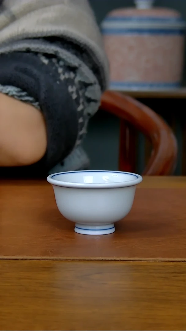 【闪购商品】陶瓷白胎小压手杯（柴窑）