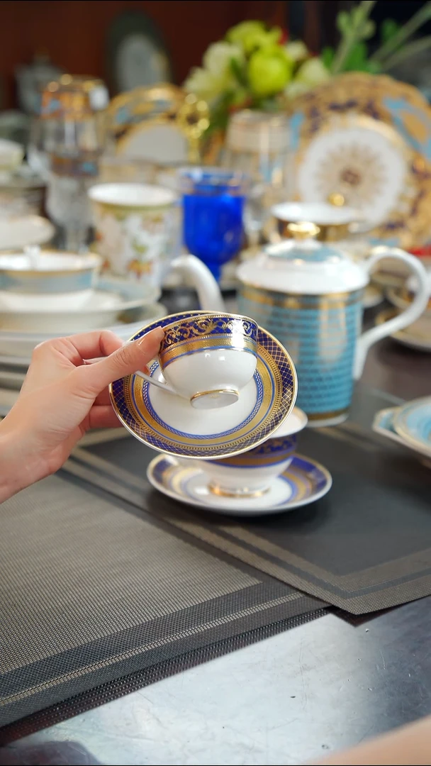 瓷片90毫升两杯两碟