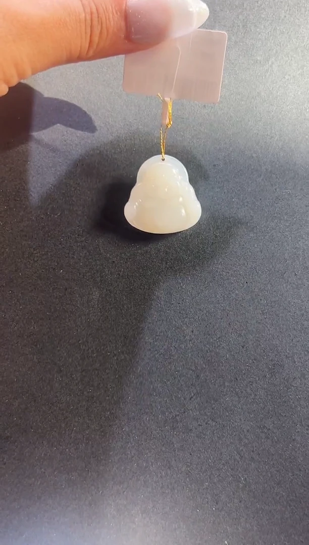 吊坠(赠链)未镶嵌和田玉新疆和田玉于田料弥勒佛吊坠